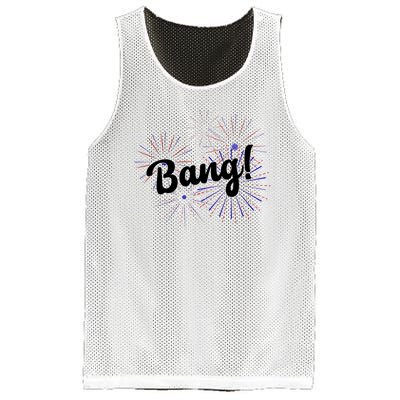 Bang 4th Of July Firework Mesh Reversible Basketball Jersey Tank