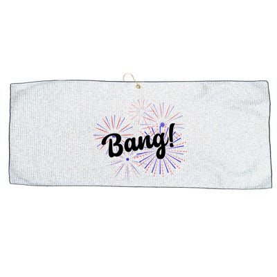 Bang 4th Of July Firework Large Microfiber Waffle Golf Towel