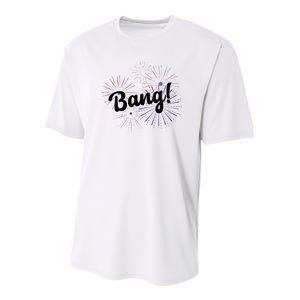 Bang 4th Of July Firework Youth Performance Sprint T-Shirt