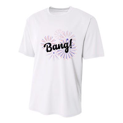 Bang 4th Of July Firework Youth Performance Sprint T-Shirt