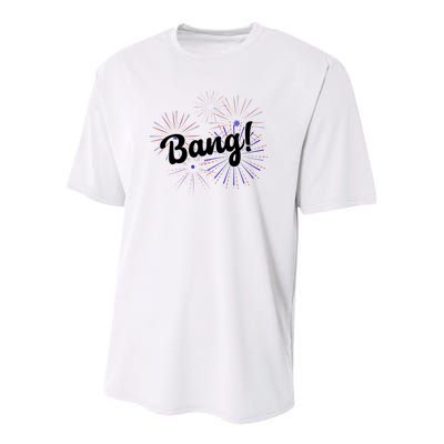 Bang 4th Of July Firework Youth Performance Sprint T-Shirt