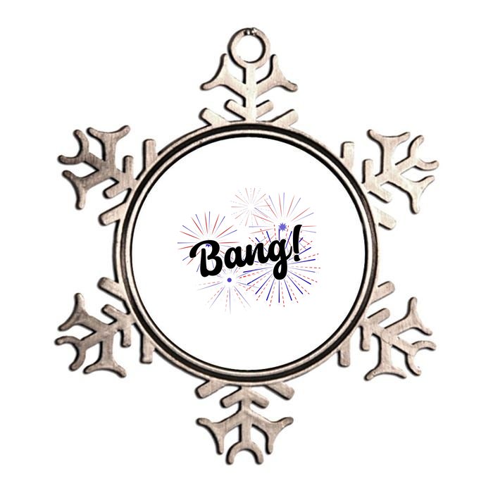 Bang 4th Of July Firework Metallic Star Ornament