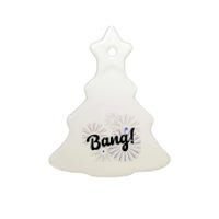 Bang 4th Of July Firework Ceramic Tree Ornament