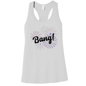 Bang 4th Of July Firework Women's Racerback Tank