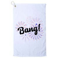 Bang 4th Of July Firework Golf Towel
