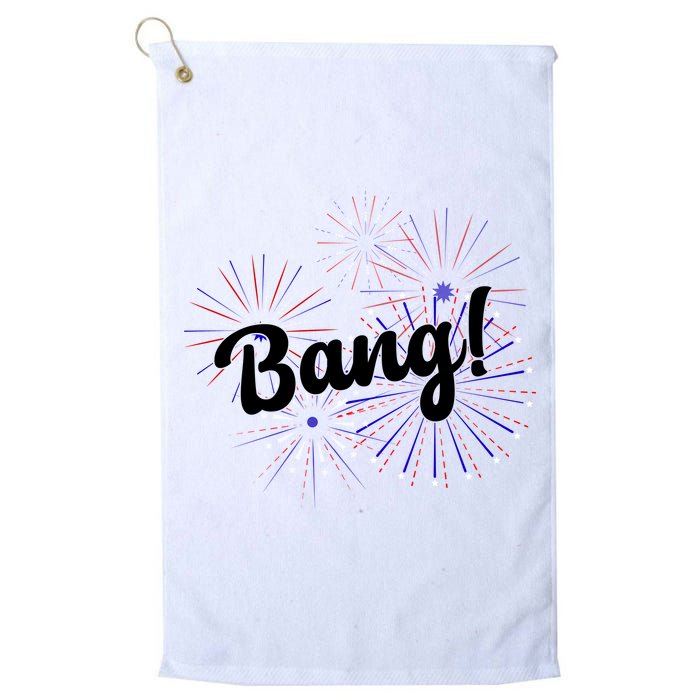 Bang 4th Of July Firework Golf Towel