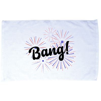 Bang 4th Of July Firework Microfiber Hand Towel
