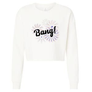 Bang 4th Of July Firework Cropped Pullover Crew