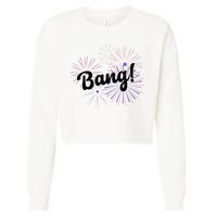 Bang 4th Of July Firework Cropped Pullover Crew