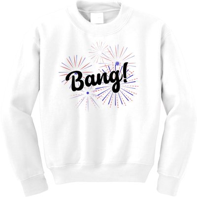 Bang 4th Of July Firework Kids Sweatshirt