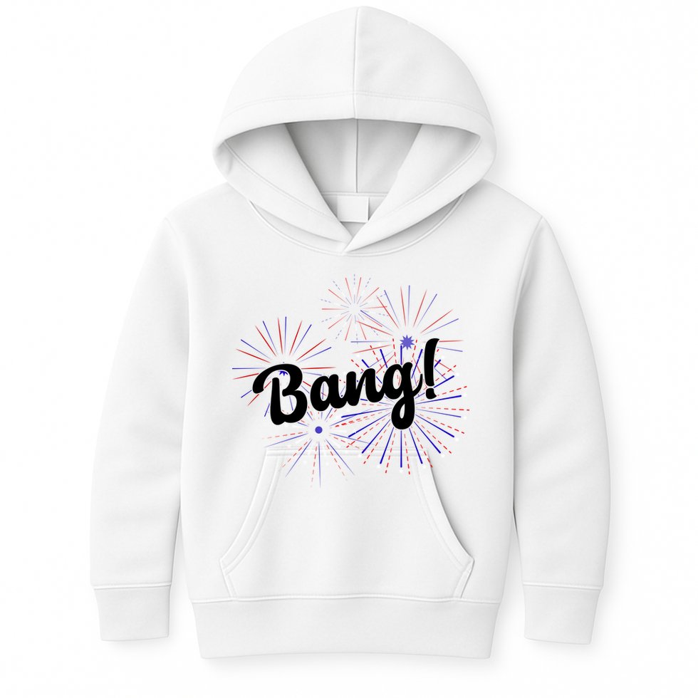 Bang 4th Of July Firework Kids Hoodie