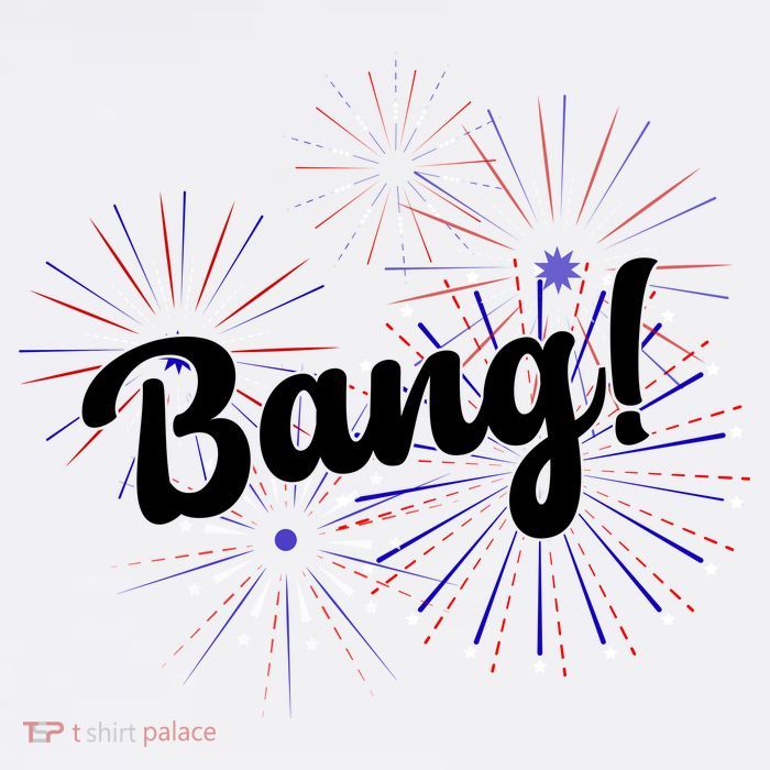 Bang 4th Of July Firework Short Acrylic Beanie