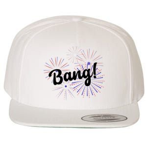 Bang 4th Of July Firework Wool Snapback Cap