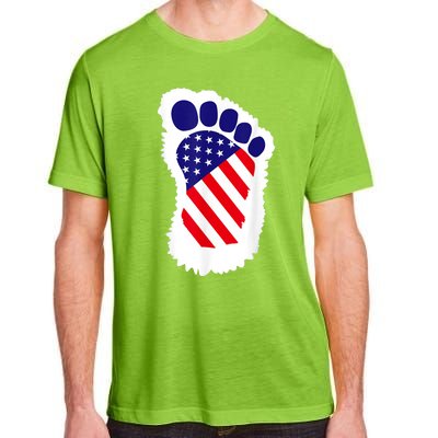 Bigfoot 4th Of July Bigfoot American Flag Adult ChromaSoft Performance T-Shirt