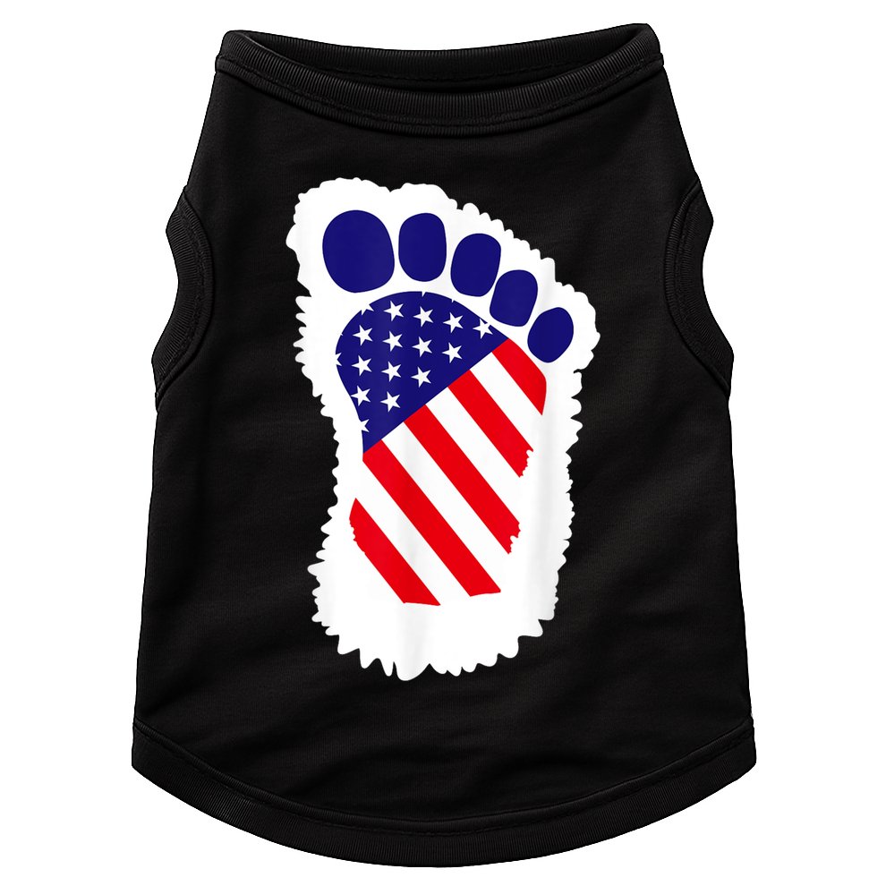 Bigfoot 4th Of July Bigfoot American Flag Doggie Tank