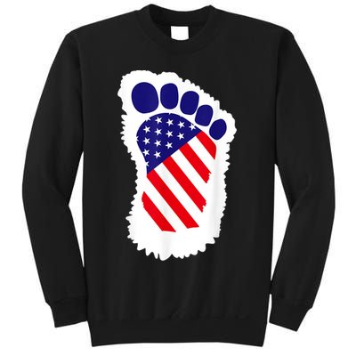 Bigfoot 4th Of July Bigfoot American Flag Sweatshirt