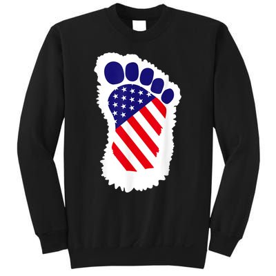 Bigfoot 4th Of July Bigfoot American Flag Sweatshirt