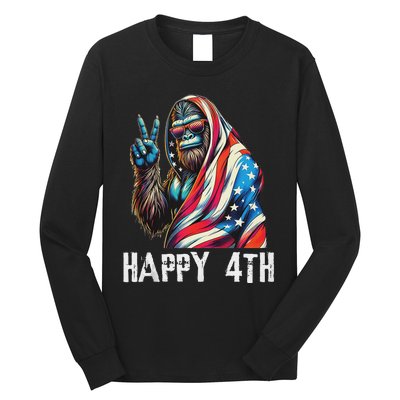 Bigfoot 4th Of July Happy 4th Patriotic Usa Teens Tank Top Long Sleeve Shirt