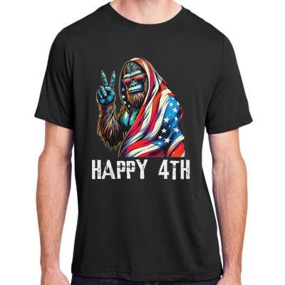 Bigfoot 4th Of July Happy 4th Patriotic Usa Teens Tank Top Adult ChromaSoft Performance T-Shirt