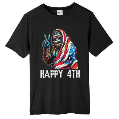 Bigfoot 4th Of July Happy 4th Patriotic Usa Teens Tank Top Tall Fusion ChromaSoft Performance T-Shirt