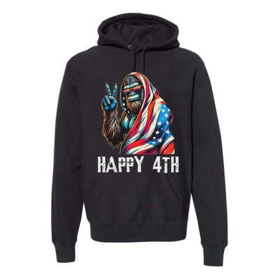 Bigfoot 4th Of July Happy 4th Patriotic Usa Teens Tank Top Premium Hoodie