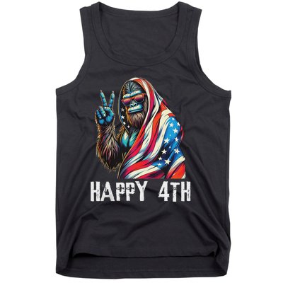 Bigfoot 4th Of July Happy 4th Patriotic Usa Teens Tank Top Tank Top