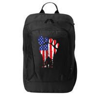 Bigfoot 4th Of July Sasquatch American Flag Patriotic City Backpack
