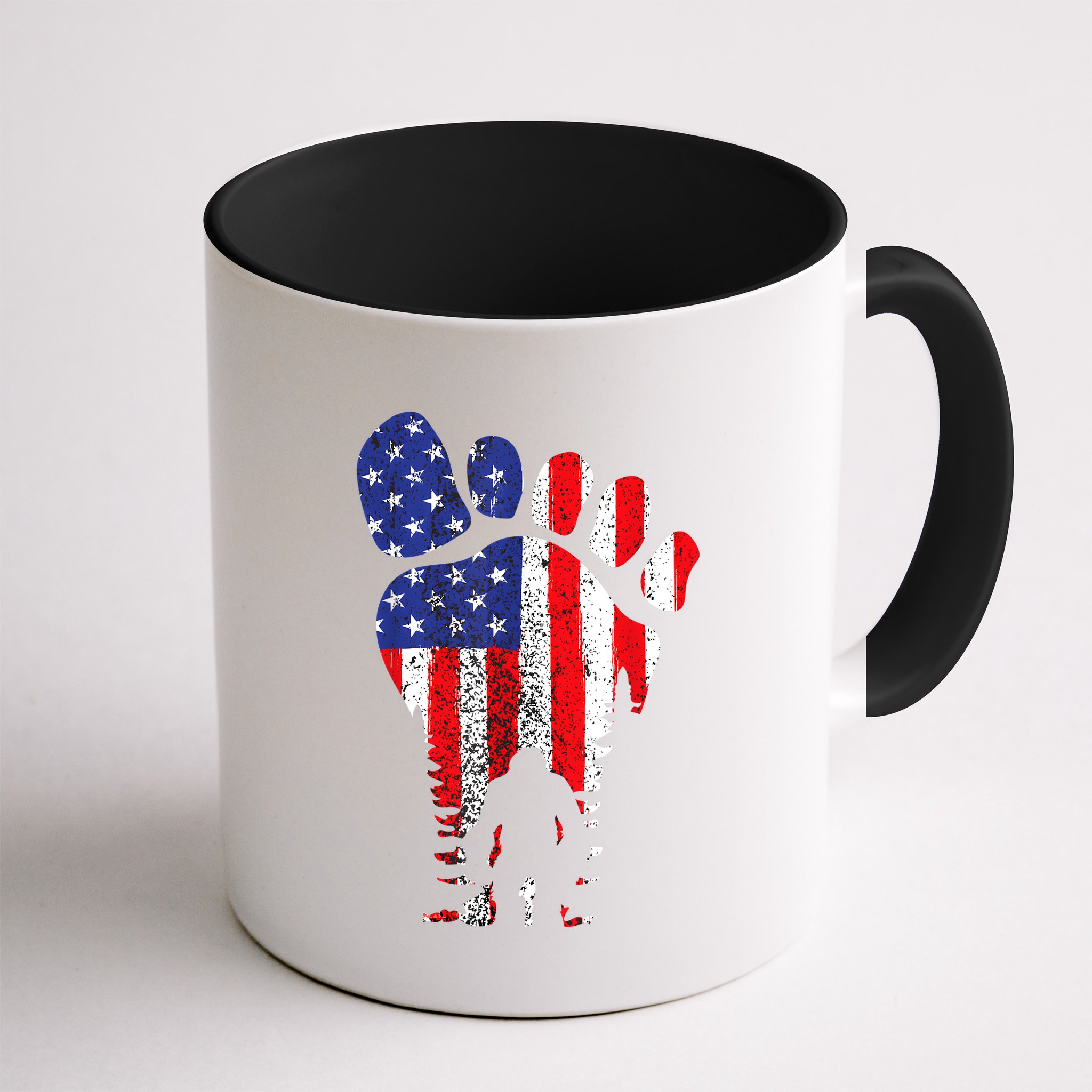Bigfoot 4th Of July Sasquatch American Flag Patriotic Mug