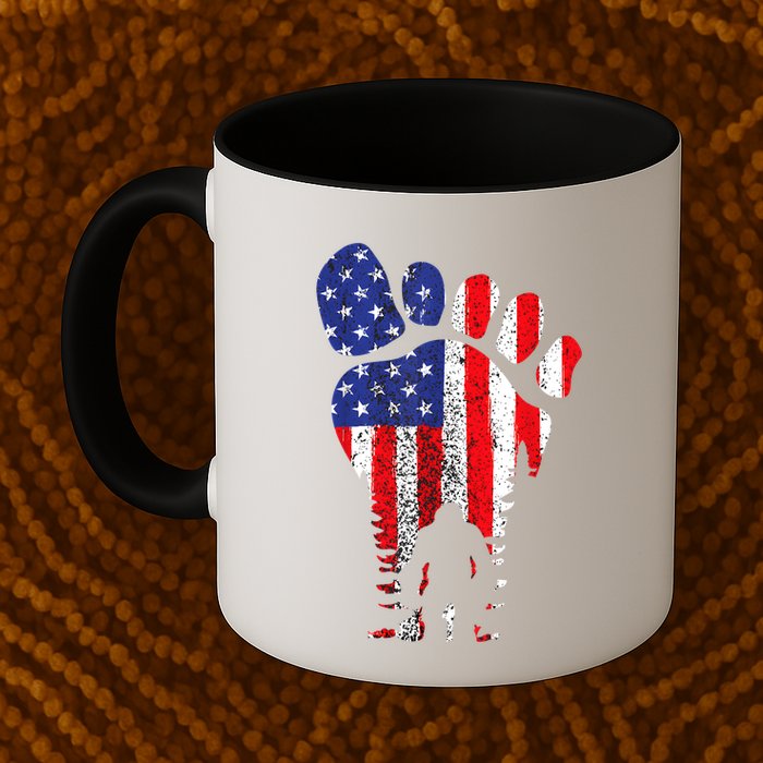 Bigfoot 4th Of July Sasquatch American Flag Patriotic Mug