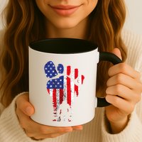 Bigfoot 4th Of July Sasquatch American Flag Patriotic Mug
