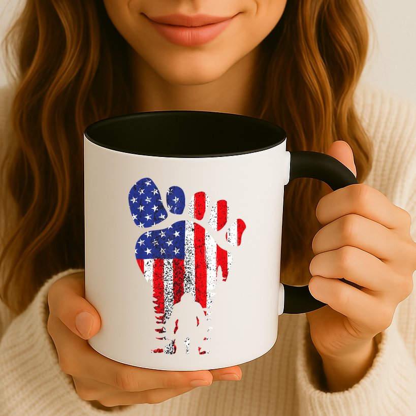 Bigfoot 4th Of July Sasquatch American Flag Patriotic Mug