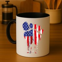 Bigfoot 4th Of July Sasquatch American Flag Patriotic Mug