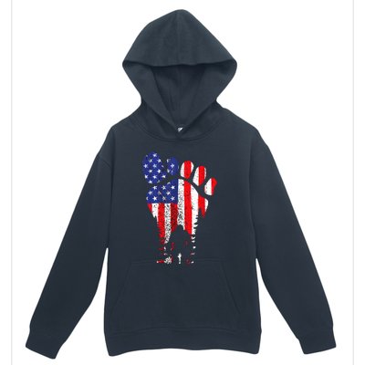 Bigfoot 4th Of July Sasquatch American Flag Patriotic Urban Pullover Hoodie