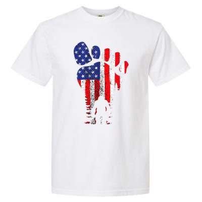 Bigfoot 4th Of July Sasquatch American Flag Patriotic Garment-Dyed Heavyweight T-Shirt