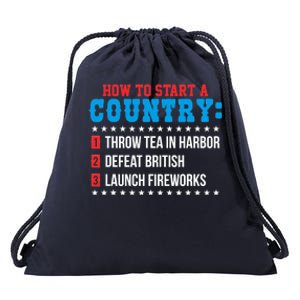 Boston 4th of July Funny Tea Party Patriotic Patriot Gift Drawstring Bag