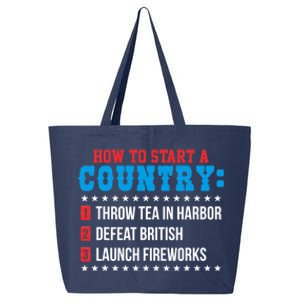 Boston 4th of July Funny Tea Party Patriotic Patriot Gift 25L Jumbo Tote