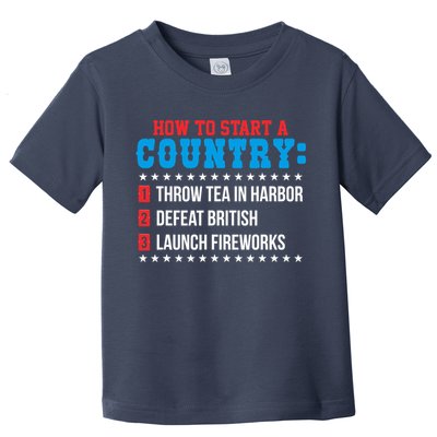 Boston 4th of July Funny Tea Party Patriotic Patriot Gift Toddler T-Shirt
