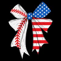 Baseball 4th Of July Coquette Bow Women Baseball Mom Impact Tech Backpack