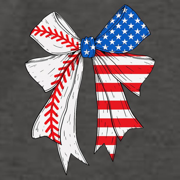 Baseball 4th Of July Coquette Bow Women Baseball Mom Vector Backpack