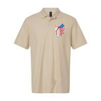 Baseball 4th Of July Coquette Bow Women Baseball Mom Polo