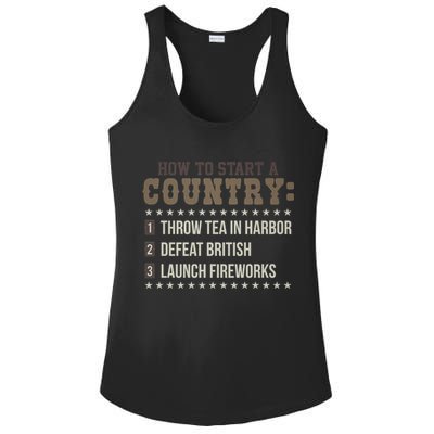 Boston 4th Of July Funny Tea Party Patriotic Patriot Gift Cool Gift Ladies PosiCharge Competitor Racerback Tank