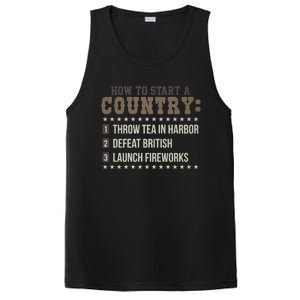 Boston 4th Of July Funny Tea Party Patriotic Patriot Gift Cool Gift PosiCharge Competitor Tank