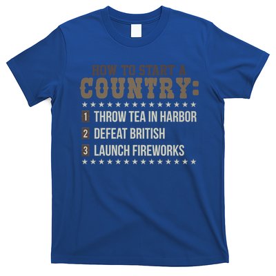 Boston 4th Of July Funny Tea Party Patriotic Patriot Gift Cool Gift T-Shirt