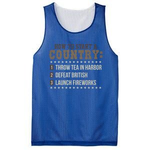 Boston 4th Of July Funny Tea Party Patriotic Patriot Gift Cool Gift Mesh Reversible Basketball Jersey Tank