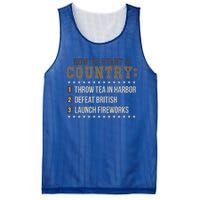 Boston 4th Of July Funny Tea Party Patriotic Patriot Gift Cool Gift Mesh Reversible Basketball Jersey Tank