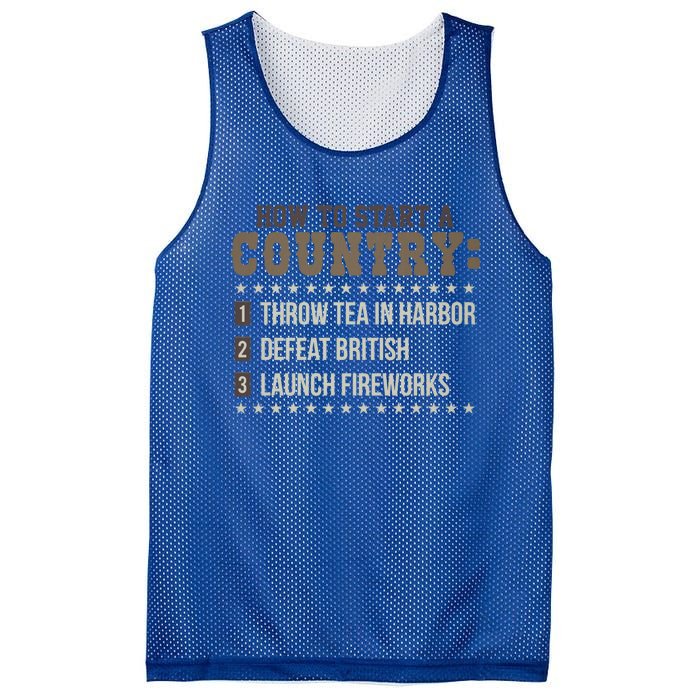 Boston 4th Of July Funny Tea Party Patriotic Patriot Gift Cool Gift Mesh Reversible Basketball Jersey Tank