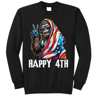 Bigfoot 4th Of July Happy 4th Patriotic Usa Teens Sweatshirt