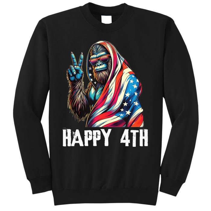 Bigfoot 4th Of July Happy 4th Patriotic Usa Teens Sweatshirt