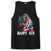 Bigfoot 4th Of July Happy 4th Patriotic Usa Teens PosiCharge Competitor Tank