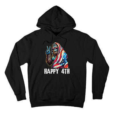 Bigfoot 4th Of July Happy 4th Patriotic Usa Teens Tall Hoodie